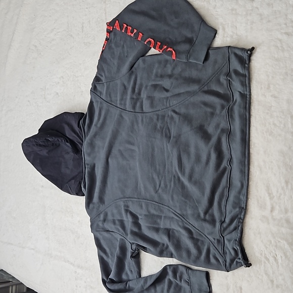 NWOT Free People Movement Pride Hoodie Dark Grey CAU Panthers HBCU Oversized Med - Picture 8 of 11